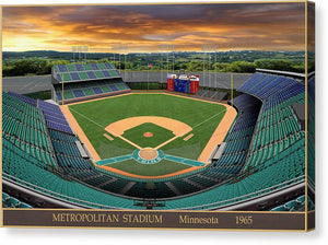 Metropolitan Stadium 1965 - Canvas Print