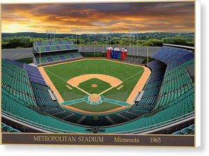 Metropolitan Stadium 1965 - Canvas Print