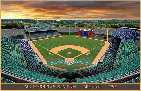 Metropolitan Stadium 1965 - Art Print