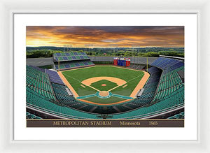 Metropolitan Stadium 1965 - Framed Print