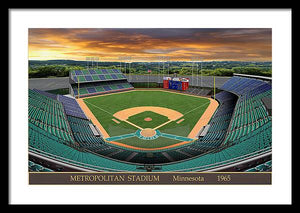 Metropolitan Stadium 1965 - Framed Print