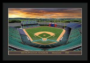 Metropolitan Stadium 1965 - Framed Print