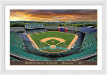 Load image into Gallery viewer, Metropolitan Stadium 1965 - Framed Print
