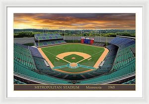 Metropolitan Stadium 1965 - Framed Print