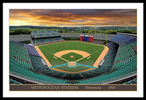 Metropolitan Stadium 1965 - Framed Print