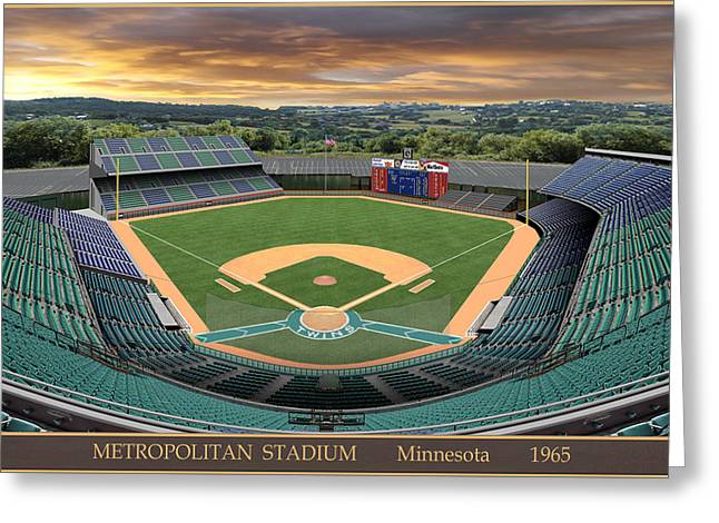 Metropolitan Stadium 1965 - Greeting Card