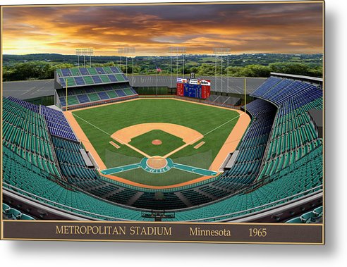 Metropolitan Stadium 1965 - Metal Print
