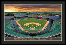 Load image into Gallery viewer, Metropolitan Stadium 1965 - Framed Print
