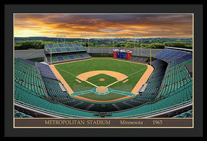 Metropolitan Stadium 1965 - Framed Print