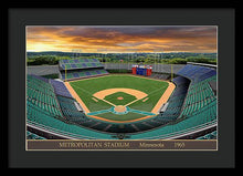 Load image into Gallery viewer, Metropolitan Stadium 1965 - Framed Print
