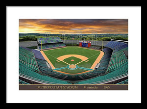 Metropolitan Stadium 1965 - Framed Print