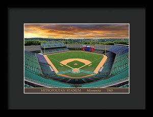 Metropolitan Stadium 1965 - Framed Print