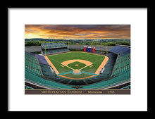 Load image into Gallery viewer, Metropolitan Stadium 1965 - Framed Print
