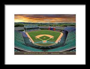 Metropolitan Stadium 1965 - Framed Print