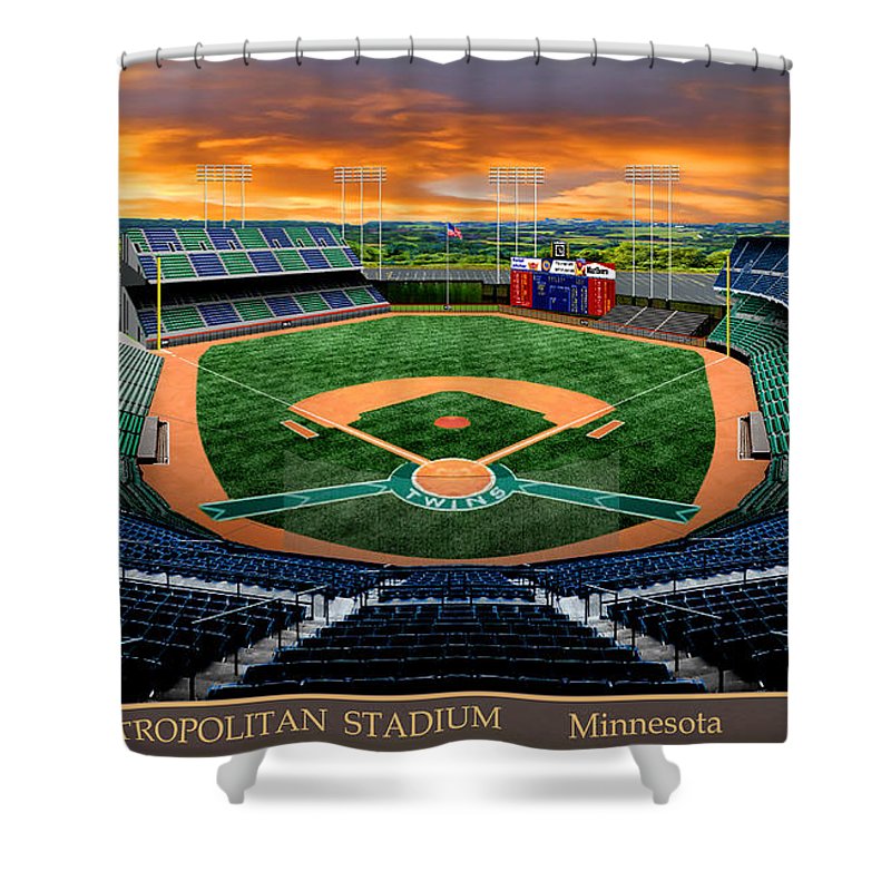 Metropolitan Stadium 1965 - Shower Curtain