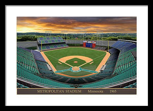 Metropolitan Stadium 1965 - Framed Print