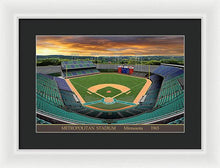 Load image into Gallery viewer, Metropolitan Stadium 1965 - Framed Print
