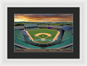 Metropolitan Stadium 1965 - Framed Print