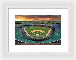 Metropolitan Stadium 1965 - Framed Print