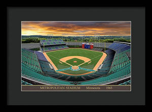 Metropolitan Stadium 1965 - Framed Print