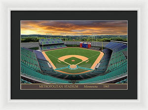 Metropolitan Stadium 1965 - Framed Print