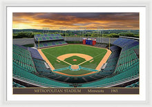 Load image into Gallery viewer, Metropolitan Stadium 1965 - Framed Print
