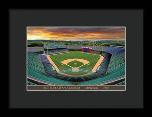 Metropolitan Stadium 1965 - Framed Print