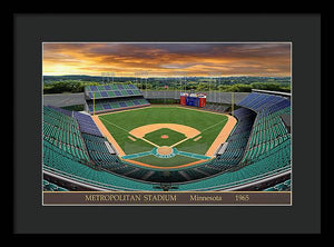 Metropolitan Stadium 1965 - Framed Print