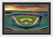 Load image into Gallery viewer, Metropolitan Stadium 1965 - Framed Print
