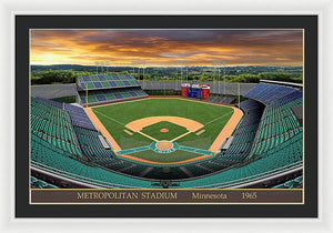 Metropolitan Stadium 1965 - Framed Print