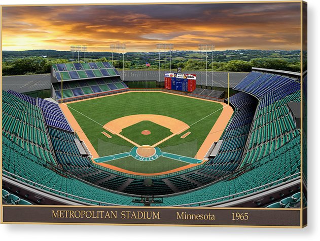 Metropolitan Stadium 1965 - Acrylic Print