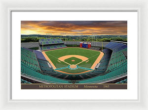 Metropolitan Stadium 1965 - Framed Print