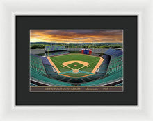 Load image into Gallery viewer, Metropolitan Stadium 1965 - Framed Print
