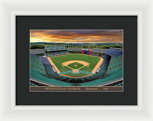 Metropolitan Stadium 1965 - Framed Print