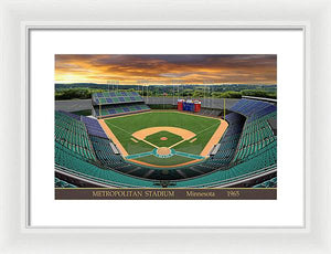 Metropolitan Stadium 1965 - Framed Print