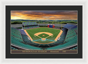 Metropolitan Stadium 1965 - Framed Print