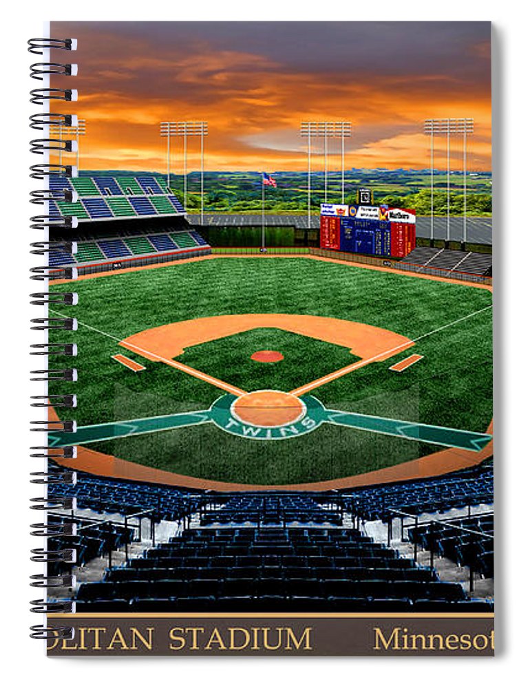 Metropolitan Stadium 1965 - Spiral Notebook