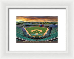 Metropolitan Stadium 1965 - Framed Print