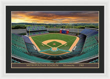 Load image into Gallery viewer, Metropolitan Stadium 1965 - Framed Print
