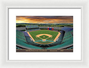 Metropolitan Stadium 1965 - Framed Print