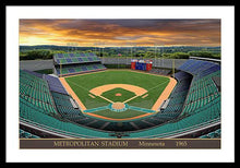 Load image into Gallery viewer, Metropolitan Stadium 1965 - Framed Print
