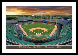 Metropolitan Stadium 1965 - Framed Print