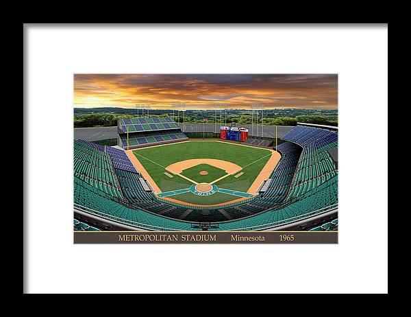 Metropolitan Stadium 1965 - Framed Print