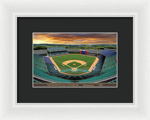 Metropolitan Stadium 1965 - Framed Print