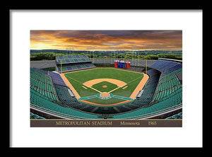 Metropolitan Stadium 1965 - Framed Print