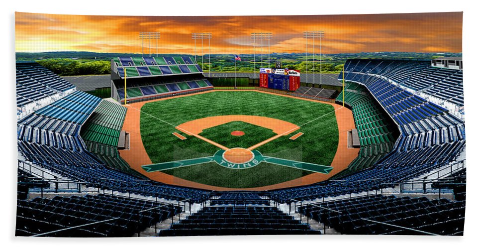 Metropolitan Stadium 1965 - Beach Towel