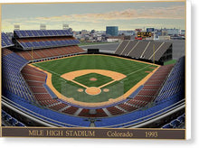 Load image into Gallery viewer, Mile High Stadium 1993 - Canvas Print
