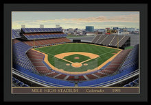 Load image into Gallery viewer, Mile High Stadium 1993 - Framed Print
