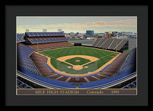 Load image into Gallery viewer, Mile High Stadium 1993 - Framed Print
