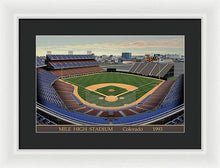 Load image into Gallery viewer, Mile High Stadium 1993 - Framed Print
